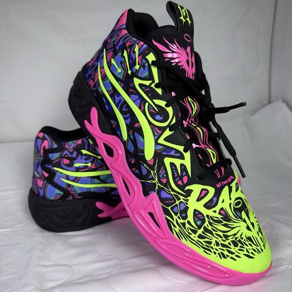 PUMA MB.04 Heem Multicolor Mesh Basketball Sneakers 310837-01 0724 Size 10.5 main image 10